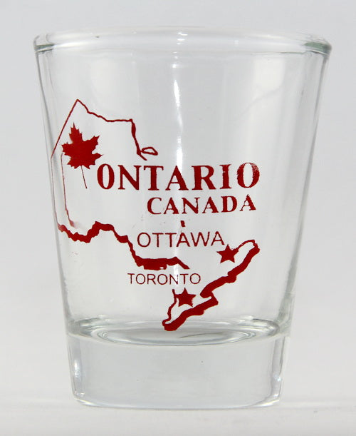 Ontario Canada (9 in Series of 13) Shot Glass. Collect Them All!