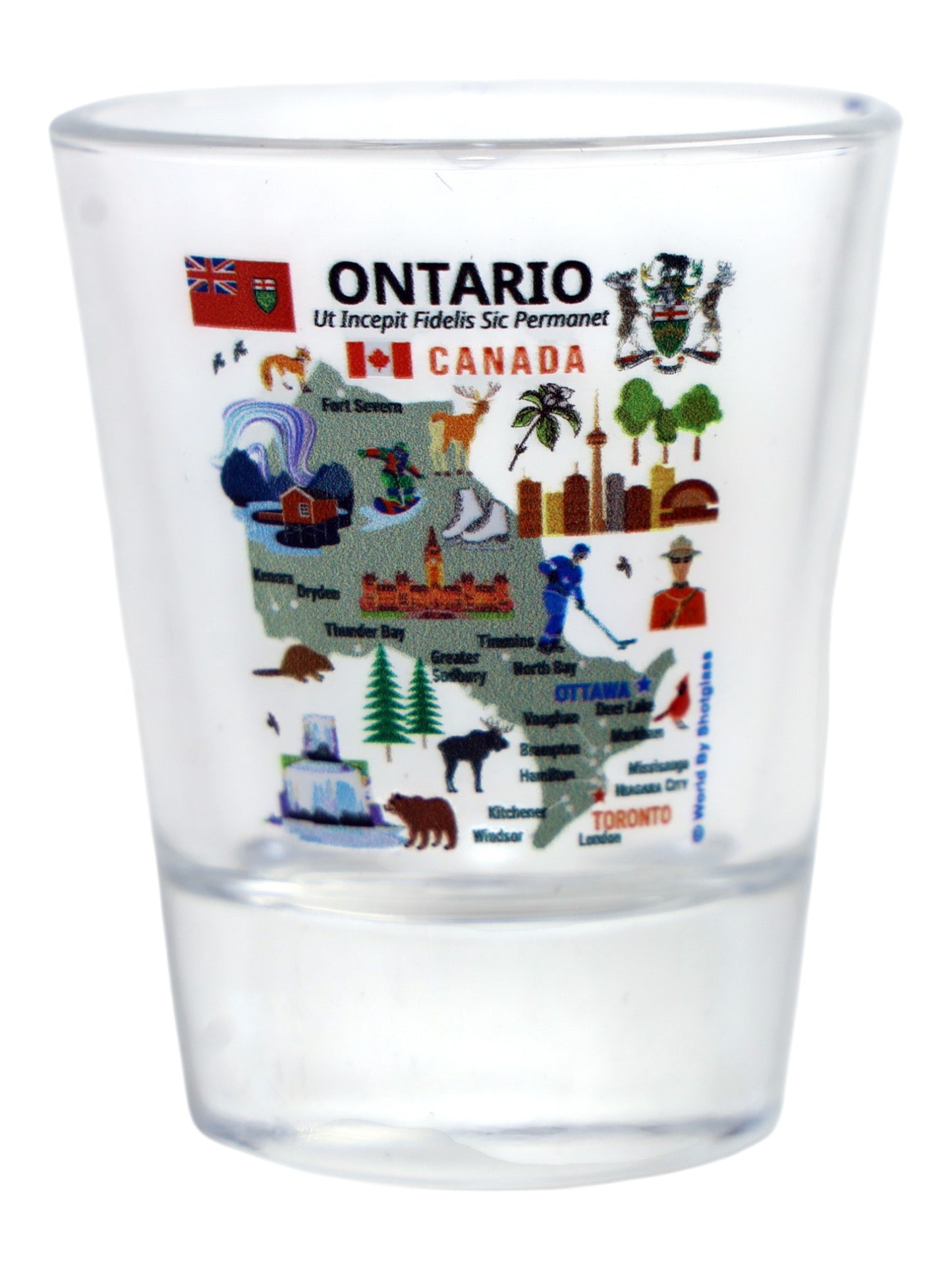 Canada Provinces Souvenir Boxed Shot Glass Set (Set of 6)