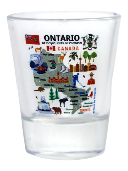 Canada Provinces Souvenir Boxed Shot Glass Set (Set of 6)