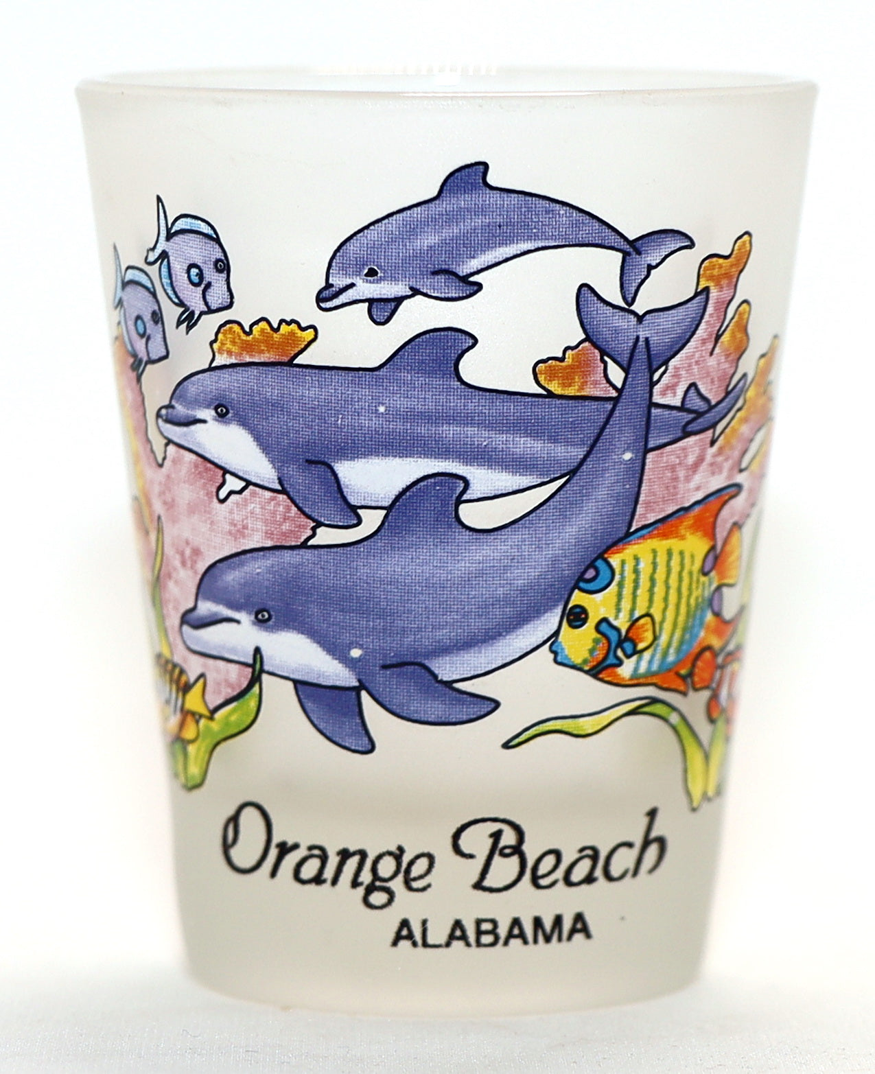 Orange Beach Alabama Jumping Dolphins Jumping Dolphins Shot Glass