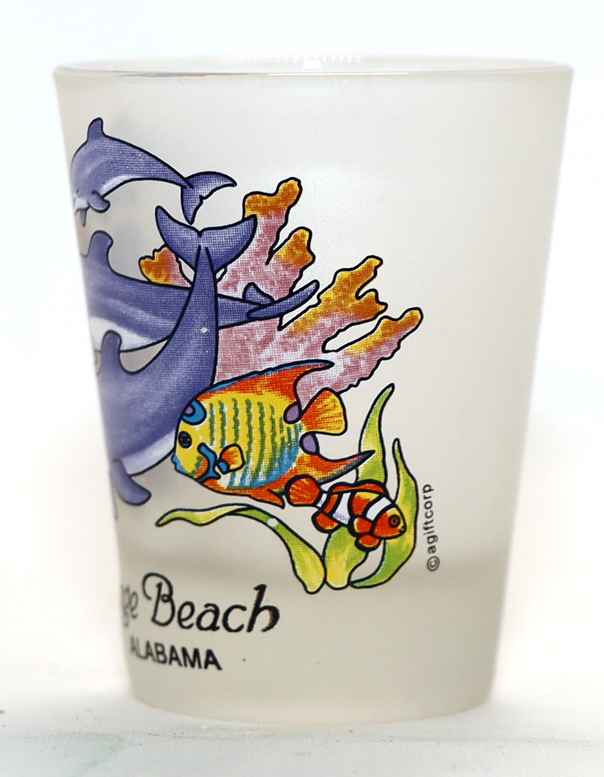 Orange Beach Alabama Jumping Dolphins Jumping Dolphins Shot Glass