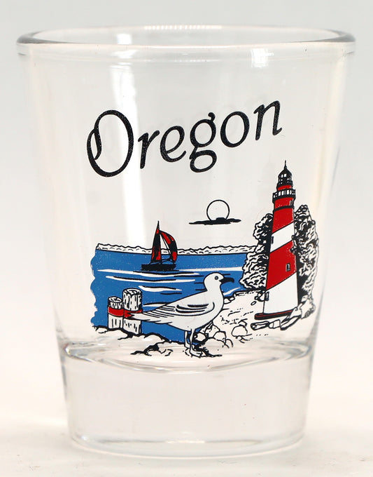 Oregon Coast Lighthouse Shot Glass