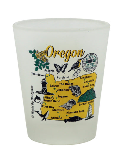Oregon United States USA Souvenir Boxed Shot Glass Set (Set of 6)