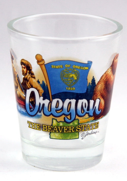 Oregon Beaver State Elements Shot Glass