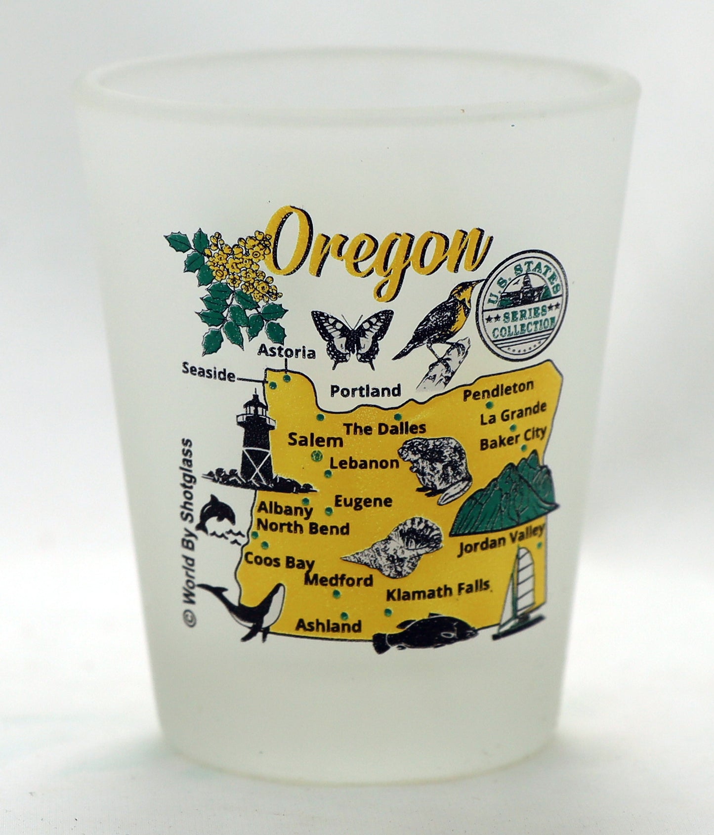 United States USA Pacific States Souvenir Boxed Shot Glass Set (Set of 6)