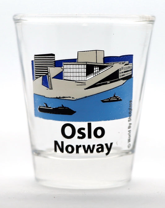 Oslo Norway Opera House Shot Glass