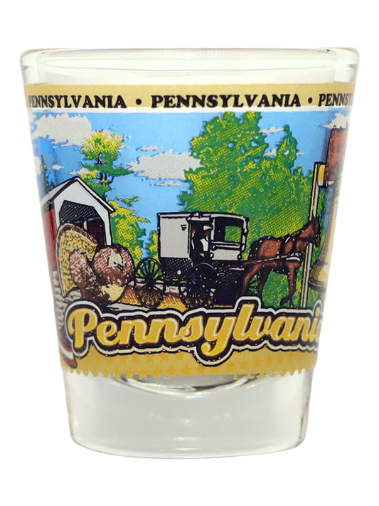 Pennsylvania State Wraparound Shot Glass