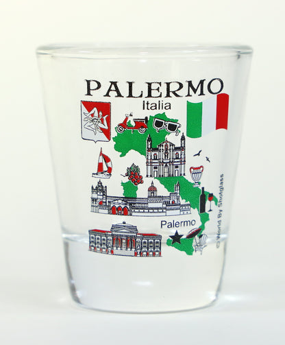 Italy Central and Southern Highlights Souvenir Boxed Shot Glass Set (Set of 6)
