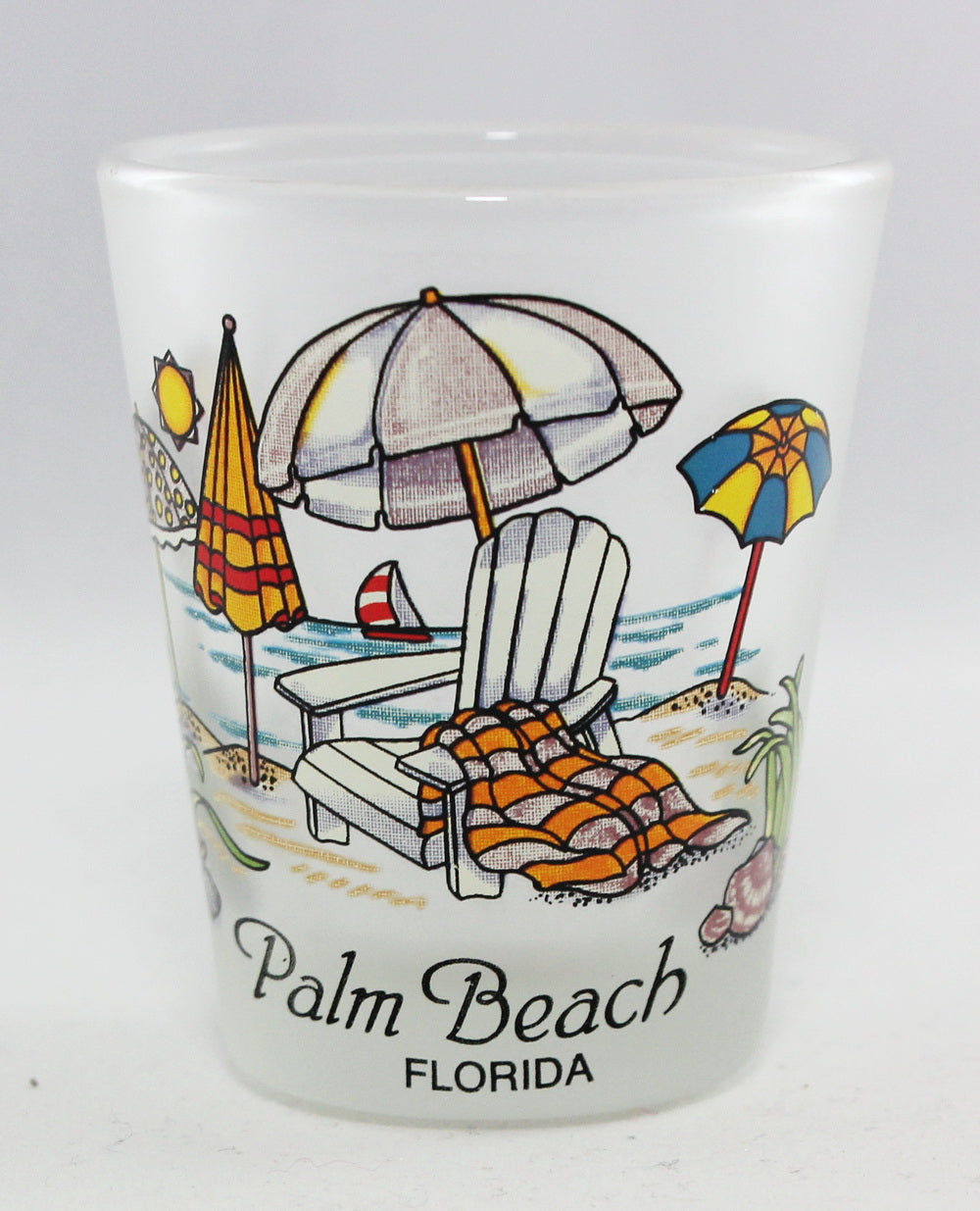 Palm Beach Florida Beach Chair Shot Glass