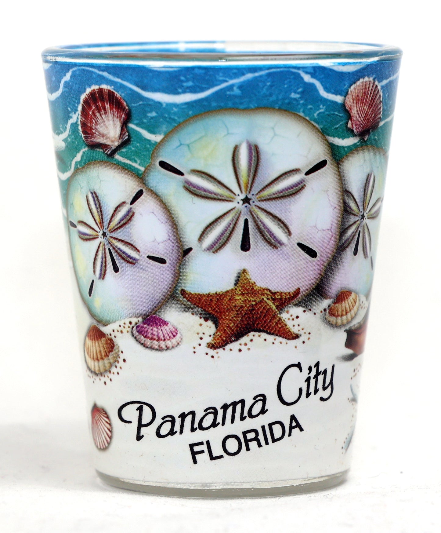 Panama City Florida Sand Dollar In and Out Shot Glass