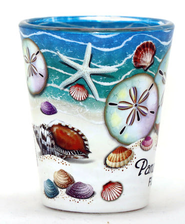 Panama City Florida Sand Dollar In and Out Shot Glass