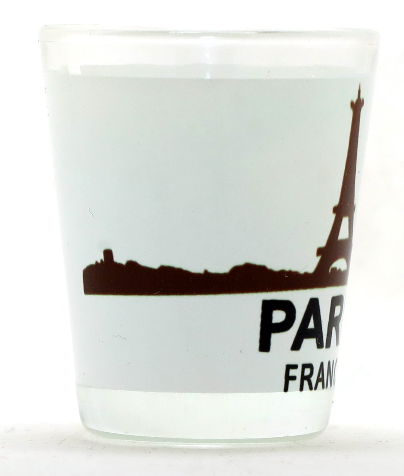 Paris France Eiffel Tower Sunset View Shot Glass