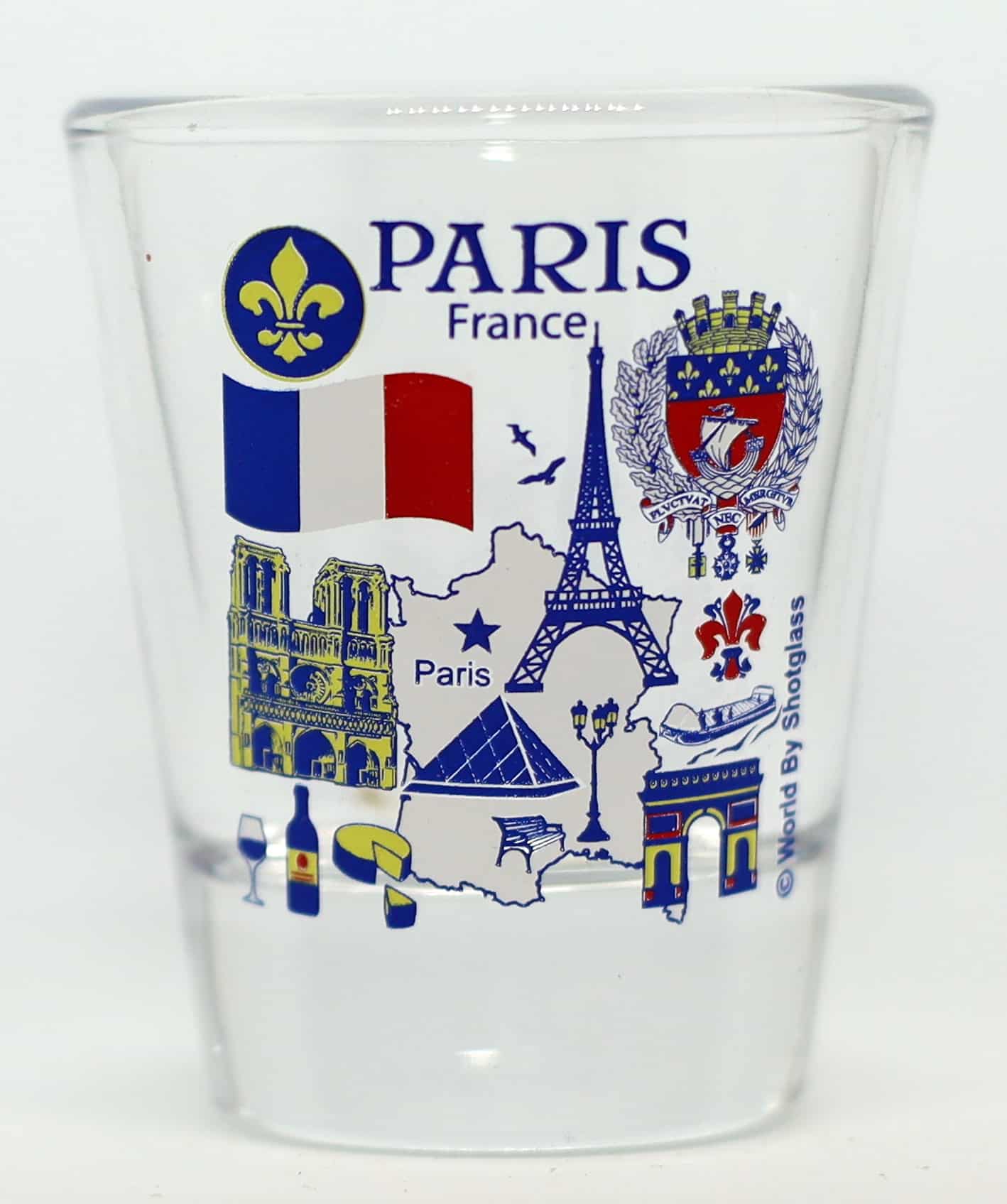 France Souvenir Boxed Shot Glass Set (Set of 6)