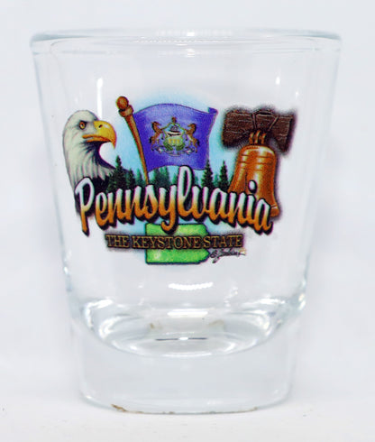 Pennsylvania United States USA Souvenir Boxed Shot Glass Set (Set of 6)