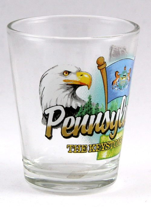 Pennsylvania Keystone State Elements Shot Glass