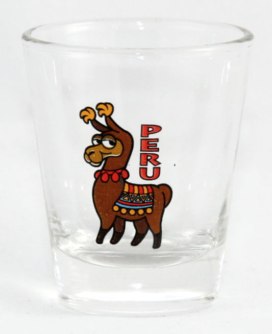 Peru Lama Standard Size Souvenir Shot Glass