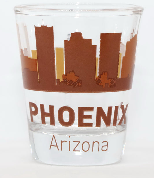 Phoenix Arizona Sunset Skyline Shot Glass