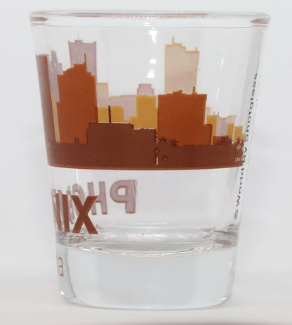 Phoenix Arizona Sunset Skyline Shot Glass
