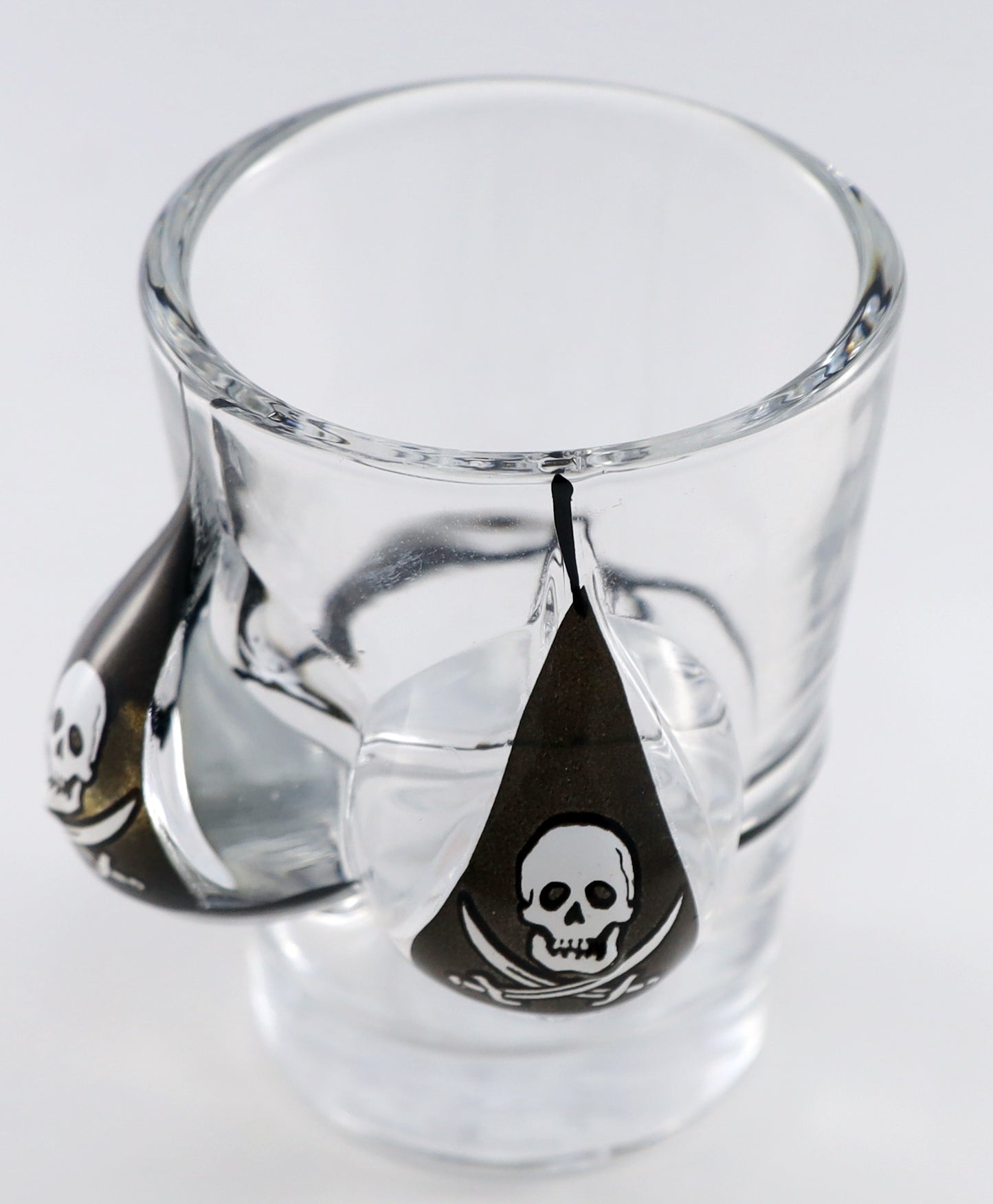 Pirate Flag Bikini Bust 3D Shot Glass