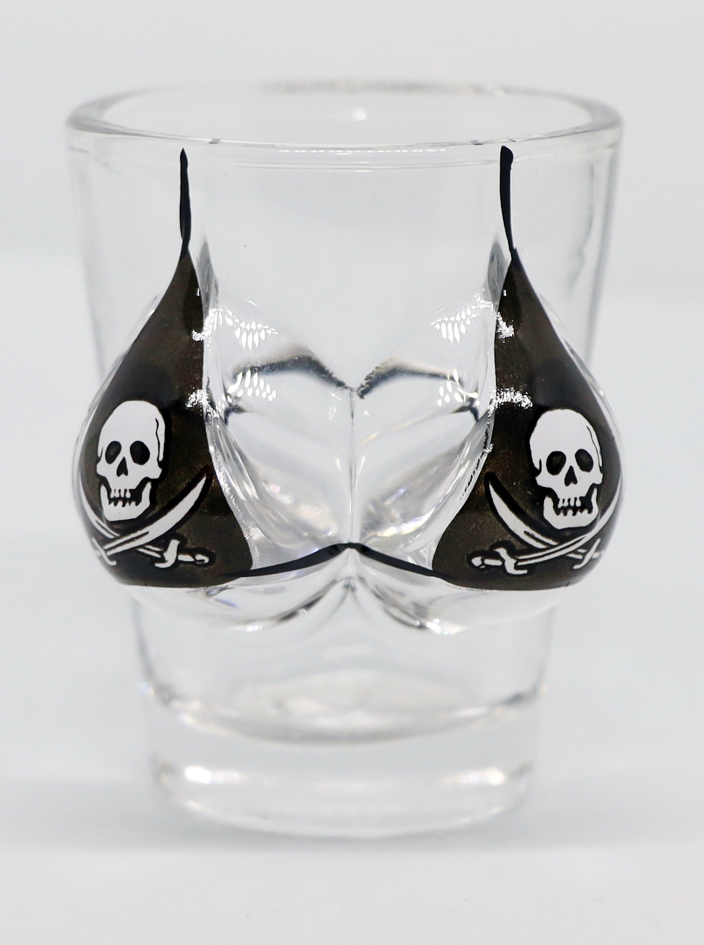 Pirate Flag Bikini Bust 3D Shot Glass