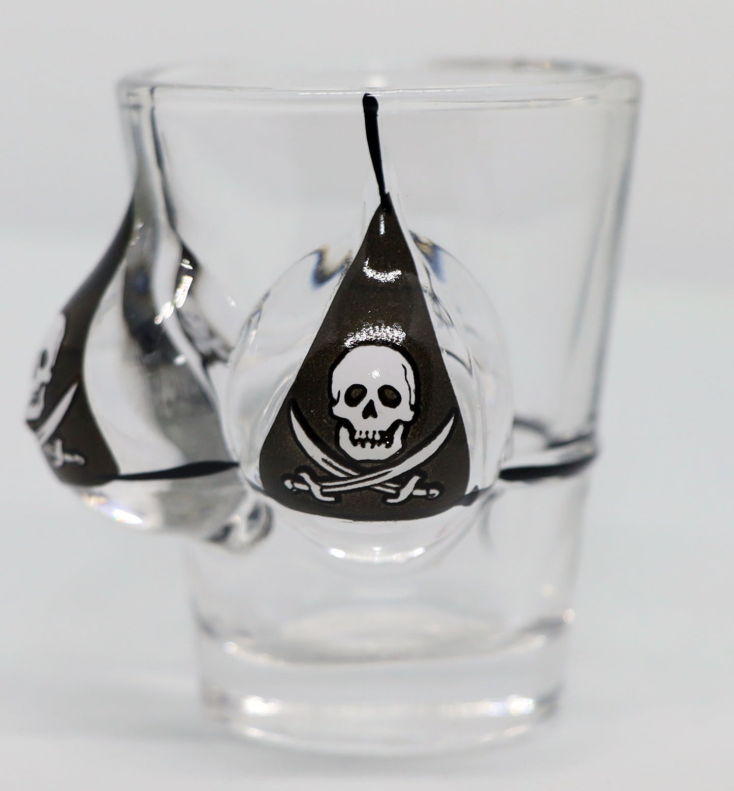 Pirate Flag Bikini Bust 3D Shot Glass