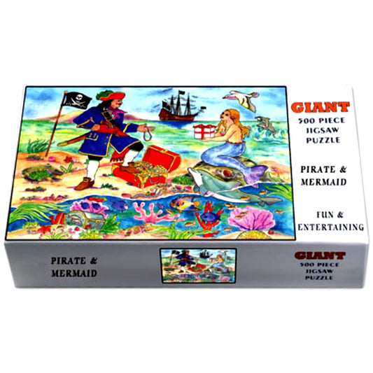 Pirate and Mermaid Giant Jigsaw Puzzle 500 pcs