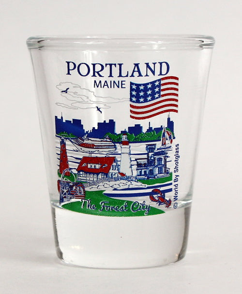 Portland Maine Great American Cities Collection Shot Glass