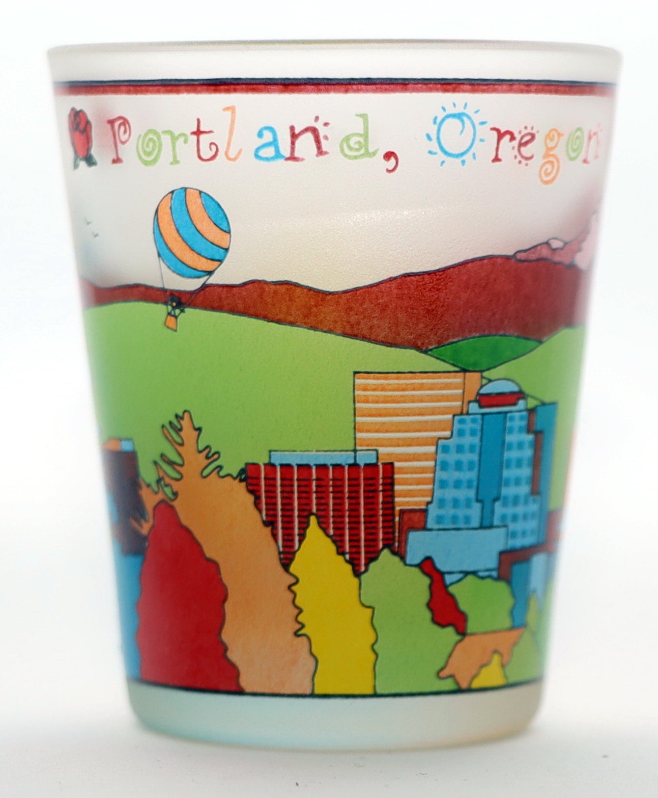 Portland Oregon Children's Skyline Shot Glass ctm