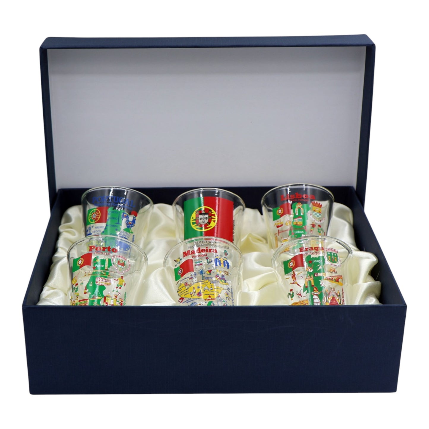 Portugal Souvenir Boxed Shot Glass Set (Set of 6)