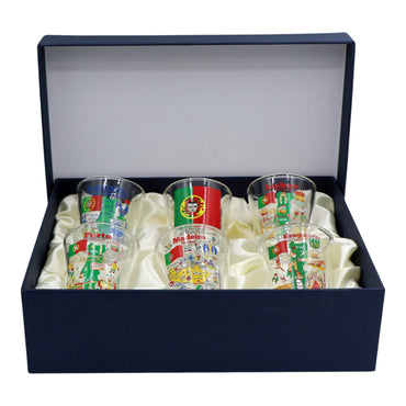 Portugal Souvenir Boxed Shot Glass Set (Set of 6)