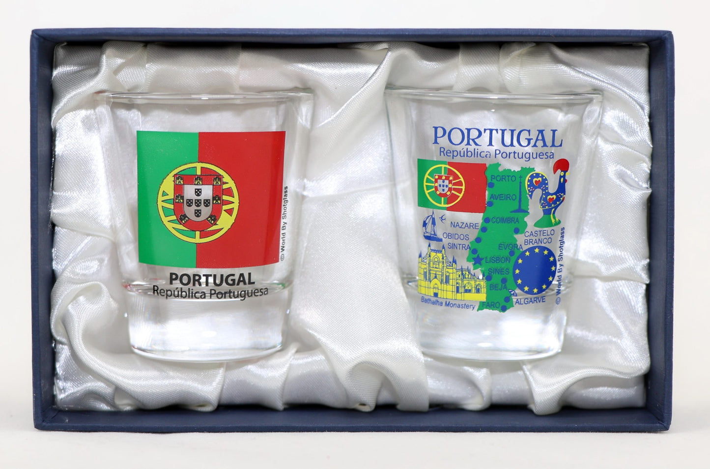 Portugal Souvenir Boxed Shot Glass Set (Set of 2)