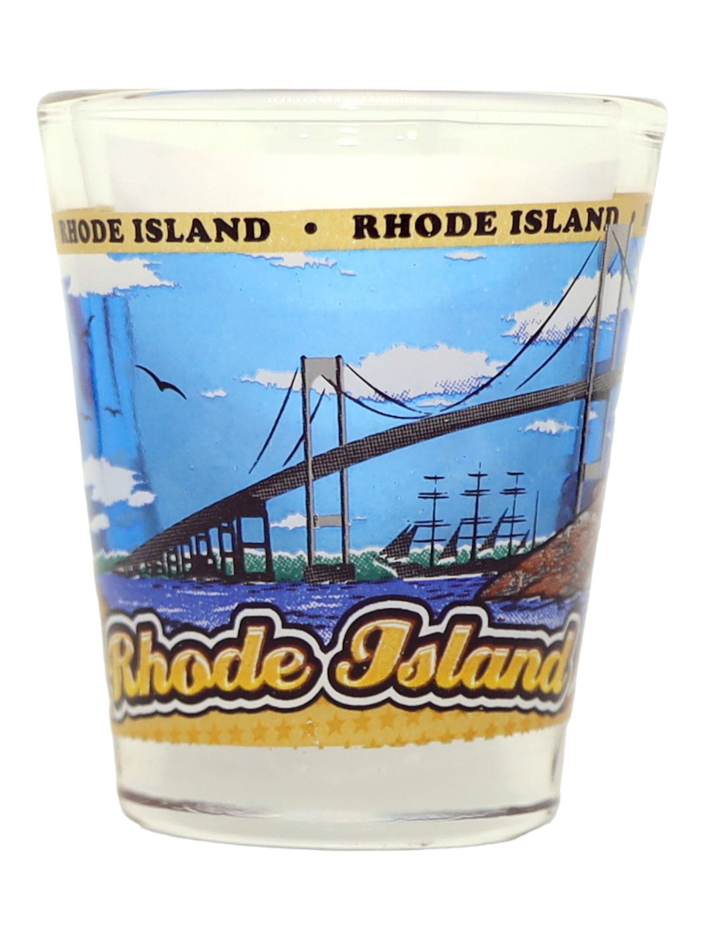 Rhode Island State Wraparound Shot Glass