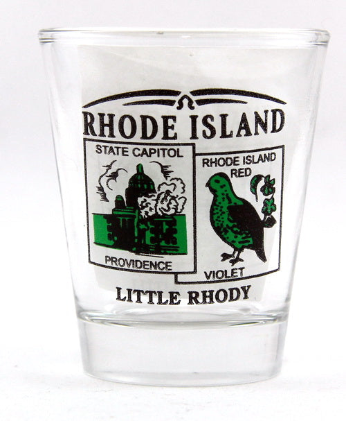 Rhode Island State Scenery Green New Shot Glass