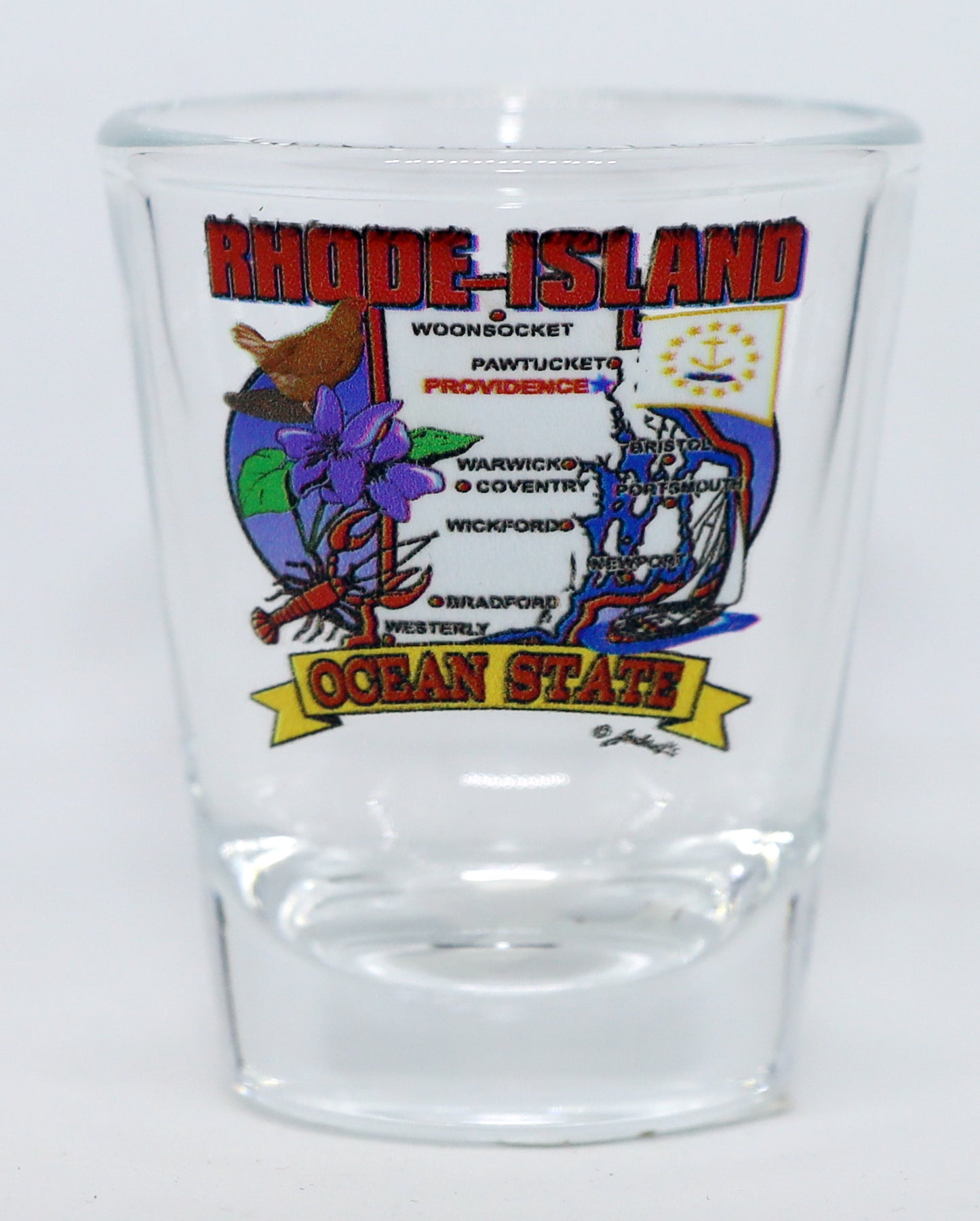 Rhode Island United States USA Souvenir Boxed Shot Glass Set (Set of 6)