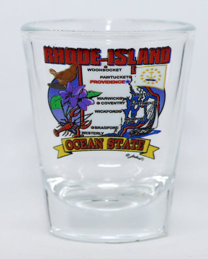 Rhode Island United States USA Souvenir Boxed Shot Glass Set (Set of 6)