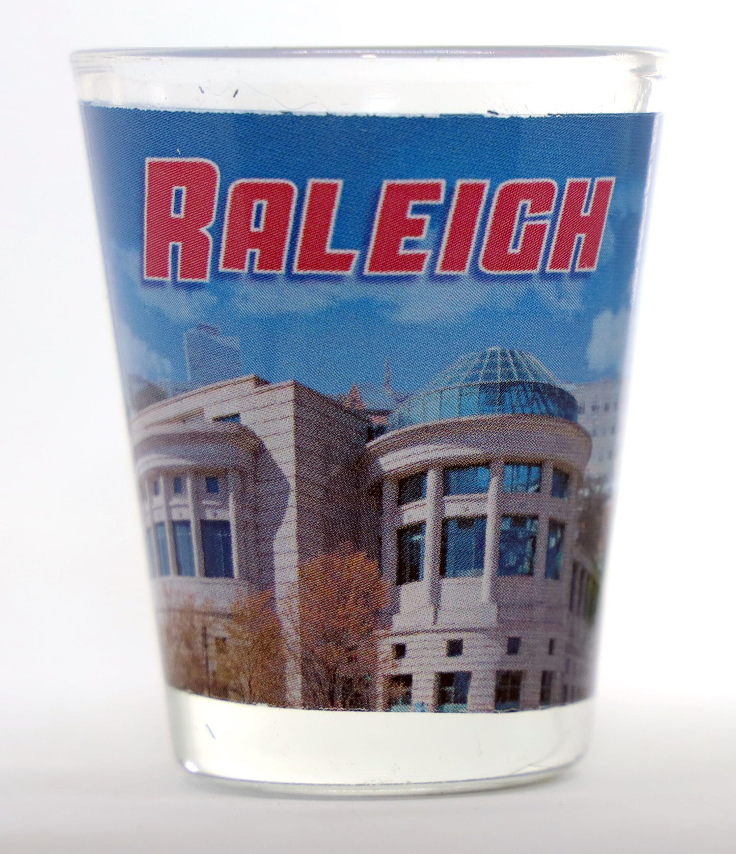 Raleigh North Carolina Blue Sky Photo Collage Shot Glass