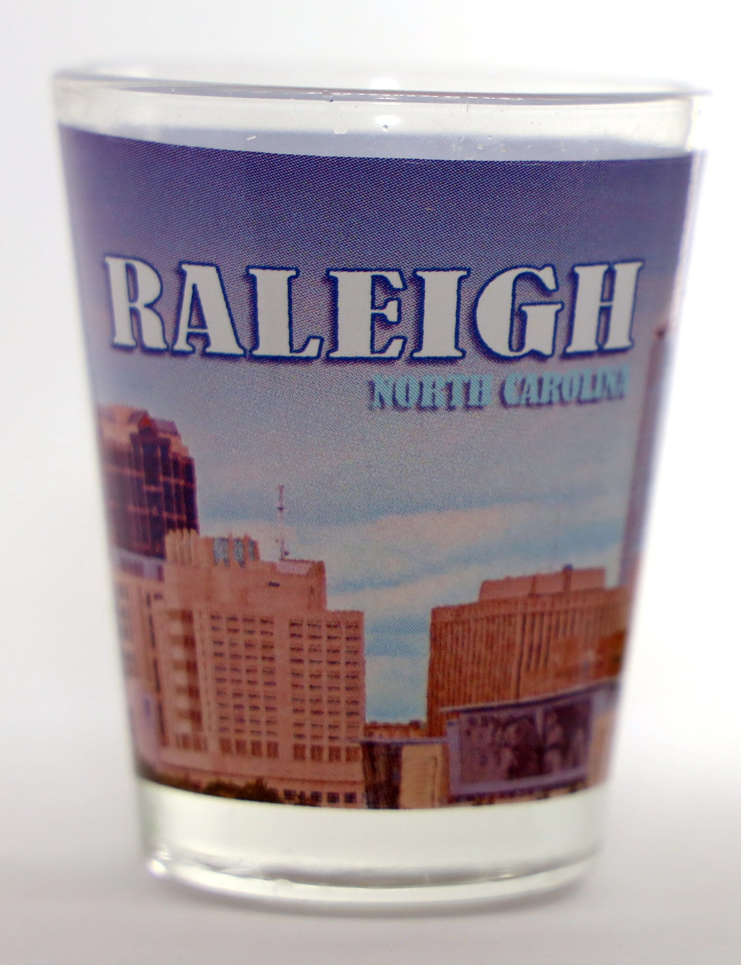 Raleigh North Carolina Day Photo Skyline Shot Glass