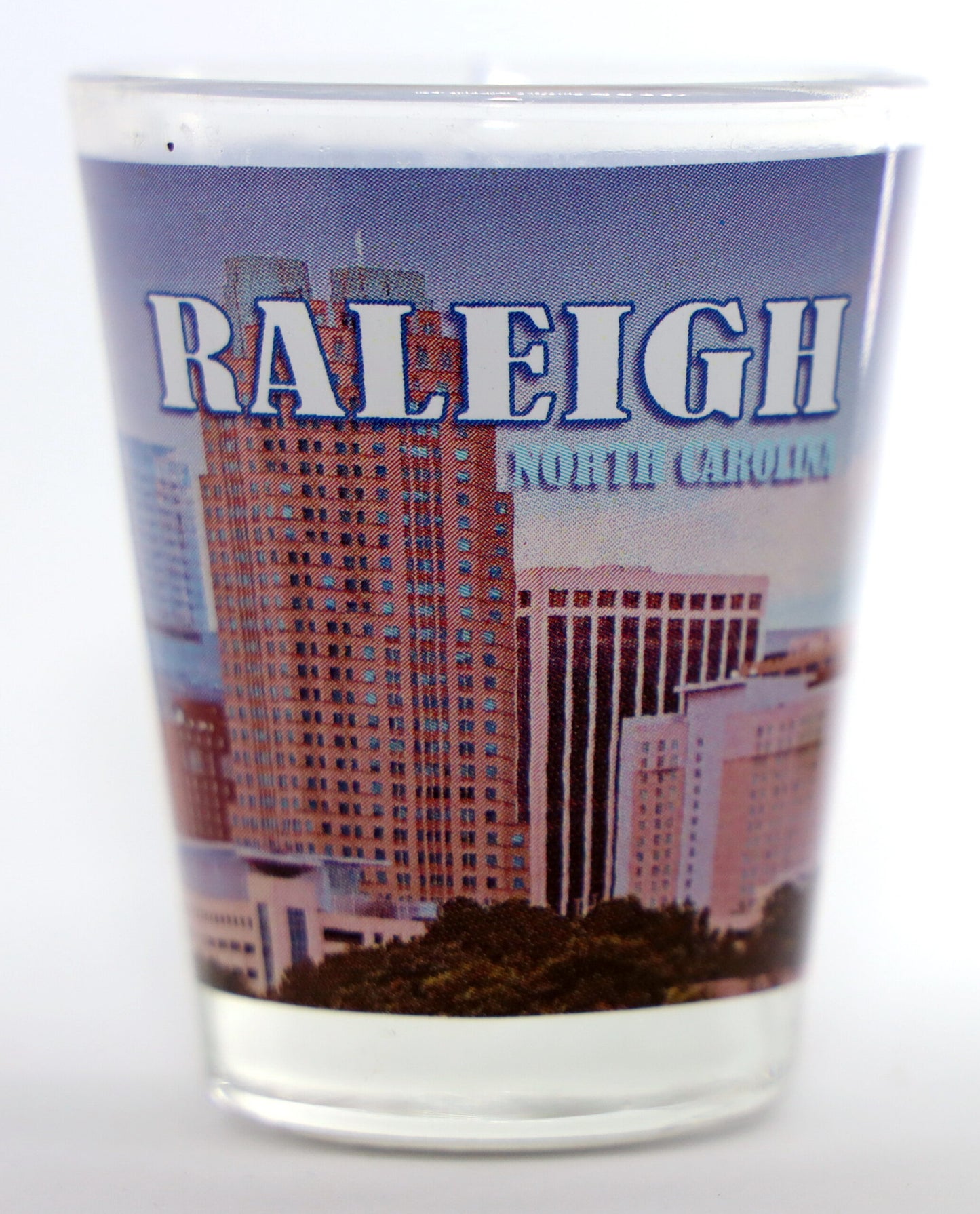 Raleigh North Carolina Day Photo Skyline Shot Glass