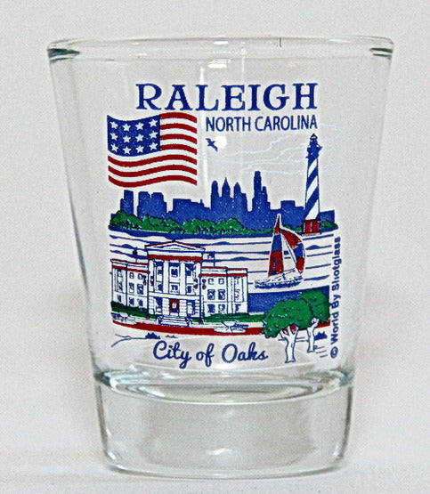 Raleigh North Carolina Great American Cities Collection Shot Glass