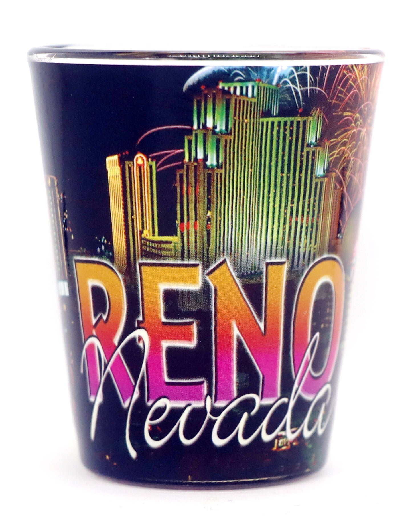 Reno Nevada Fireworks In-and-Out Shot Glass