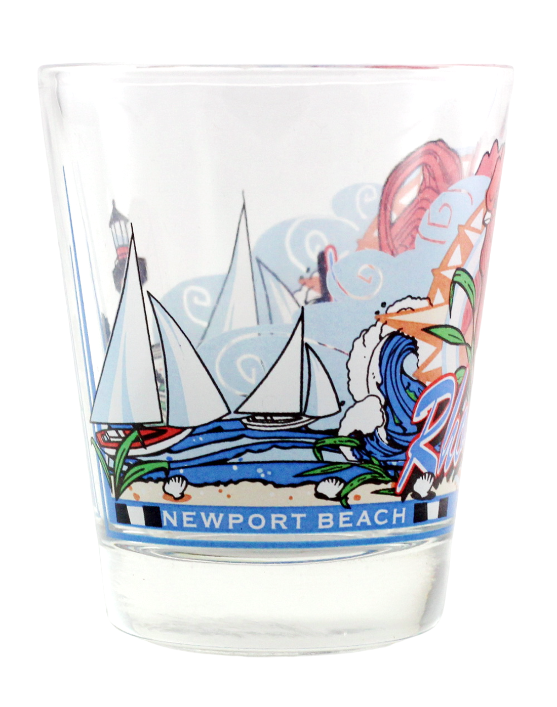 Rhode Island 3 View Shot Glass