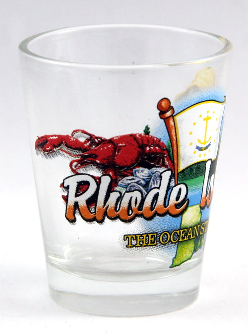 Rhode Island Ocean State Elements Shot Glass