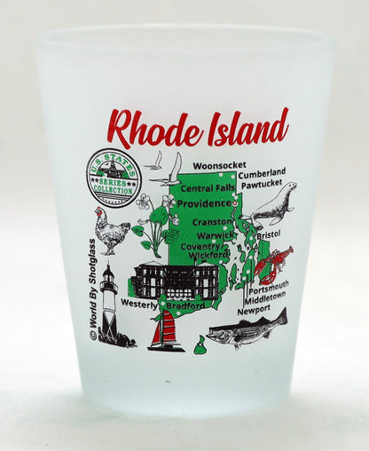United States USA New England States Souvenir Boxed Shot Glass Set (Set of 6)
