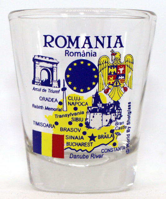 Romania EU Series Landmarks and Icons Collage
