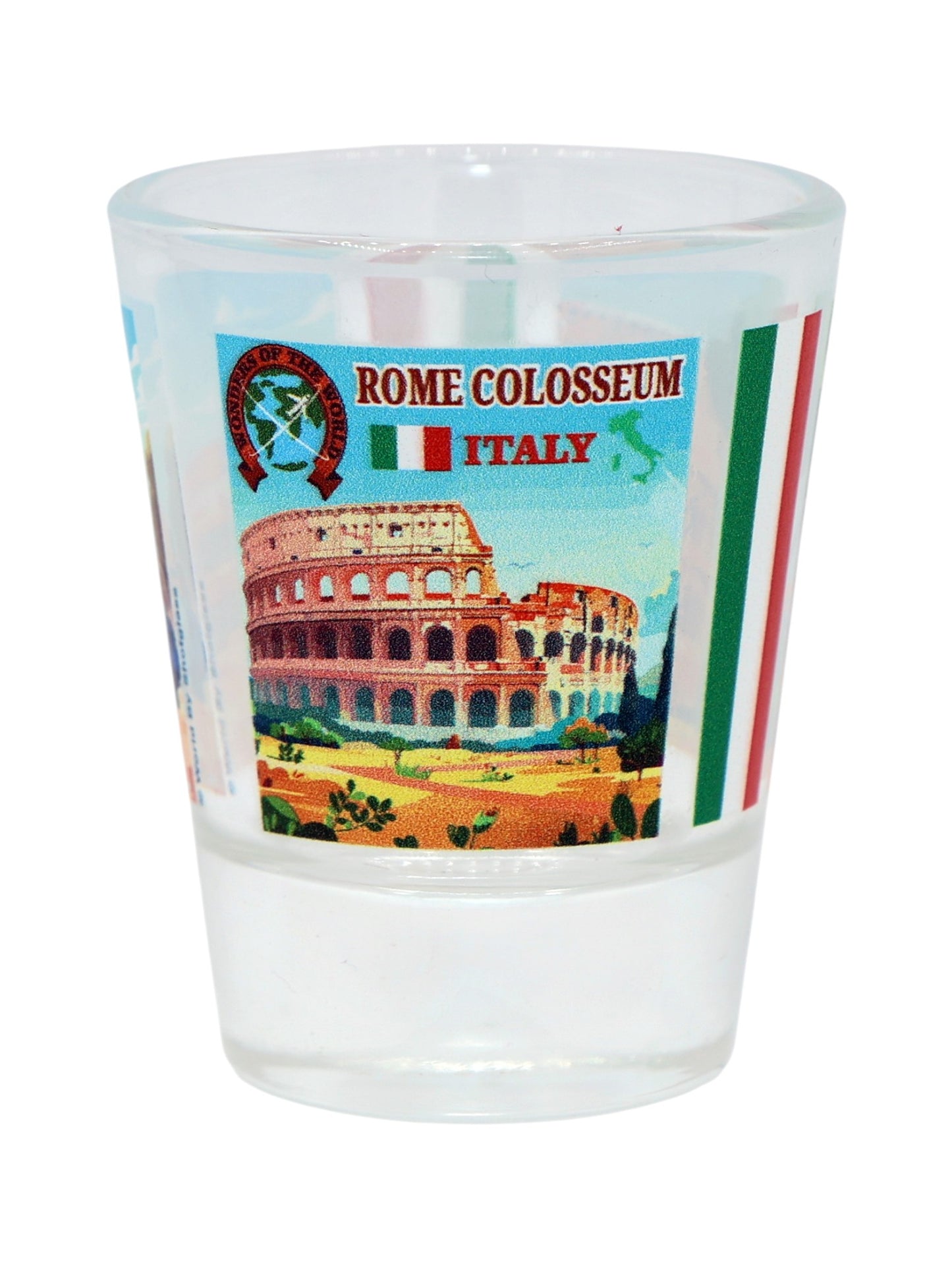 Colosseum Rome Italy Wonders of the World Collection Shot Glass