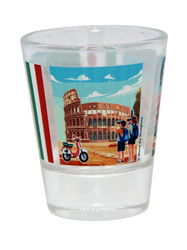 Colosseum Rome Italy Wonders of the World Collection Shot Glass