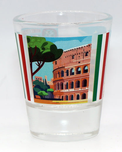 Colosseum Rome Italy Wonders of the World Collection Shot Glass