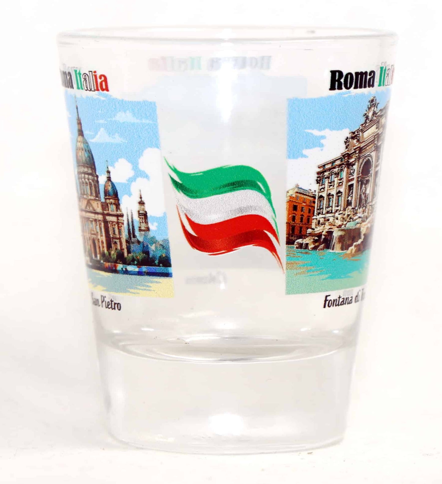 Rome Italy Landmarks and Icons Collage Shot Glass