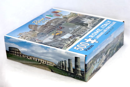 Rome Italy Landmarks and Icons Collage Jigsaw Puzzle 500 pcs (21" x 15" when finished)