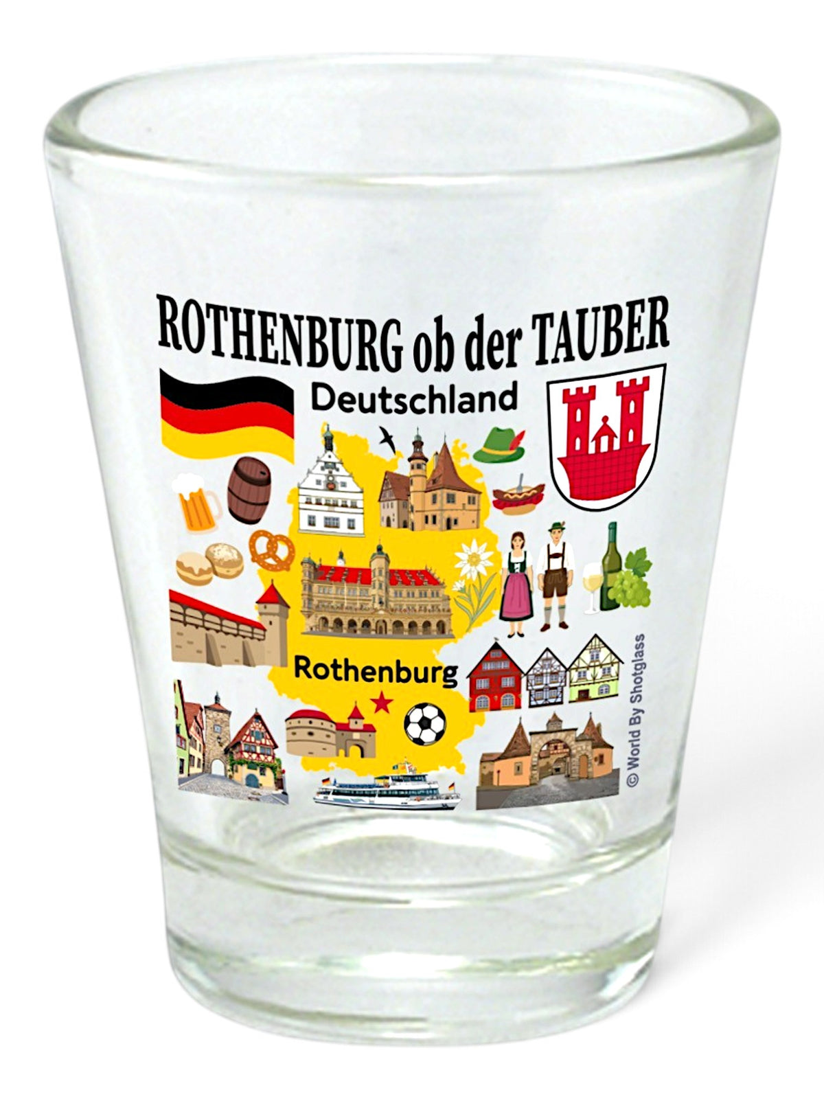 Rothenburg ob der Tauber Germany Great German Cities Collection Shot Glass